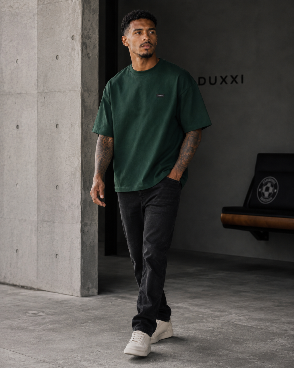 Essential Oversized T-Shirt – Forest Green