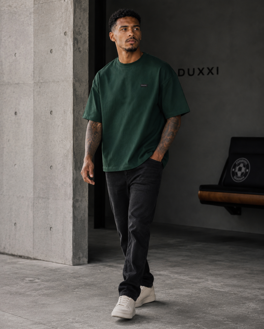 Essential Oversized T-Shirt – Forest Green