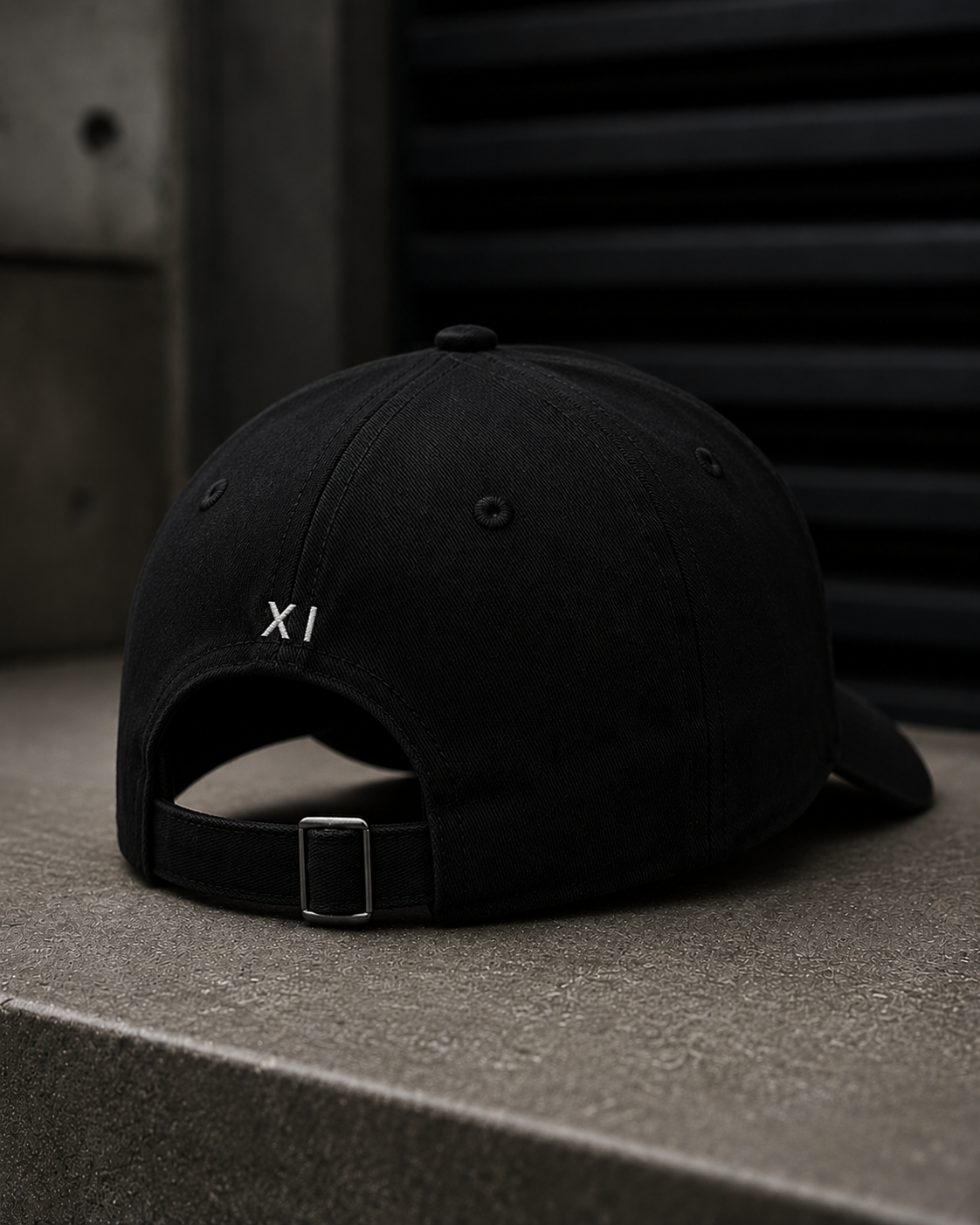 Essential Cotton Twill Cap – Black