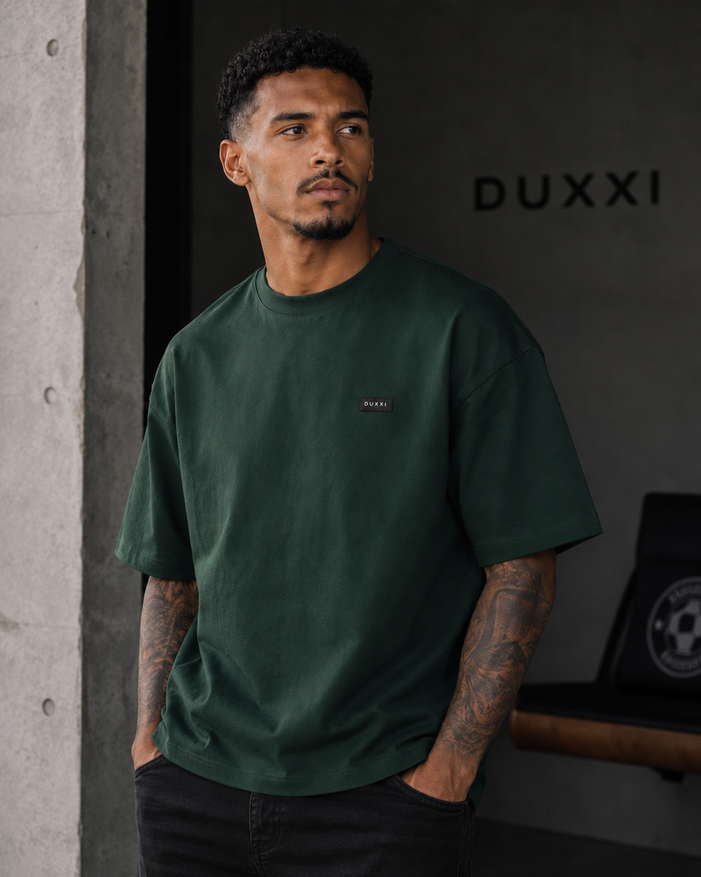 Essential Oversized T-Shirt – Forest Green