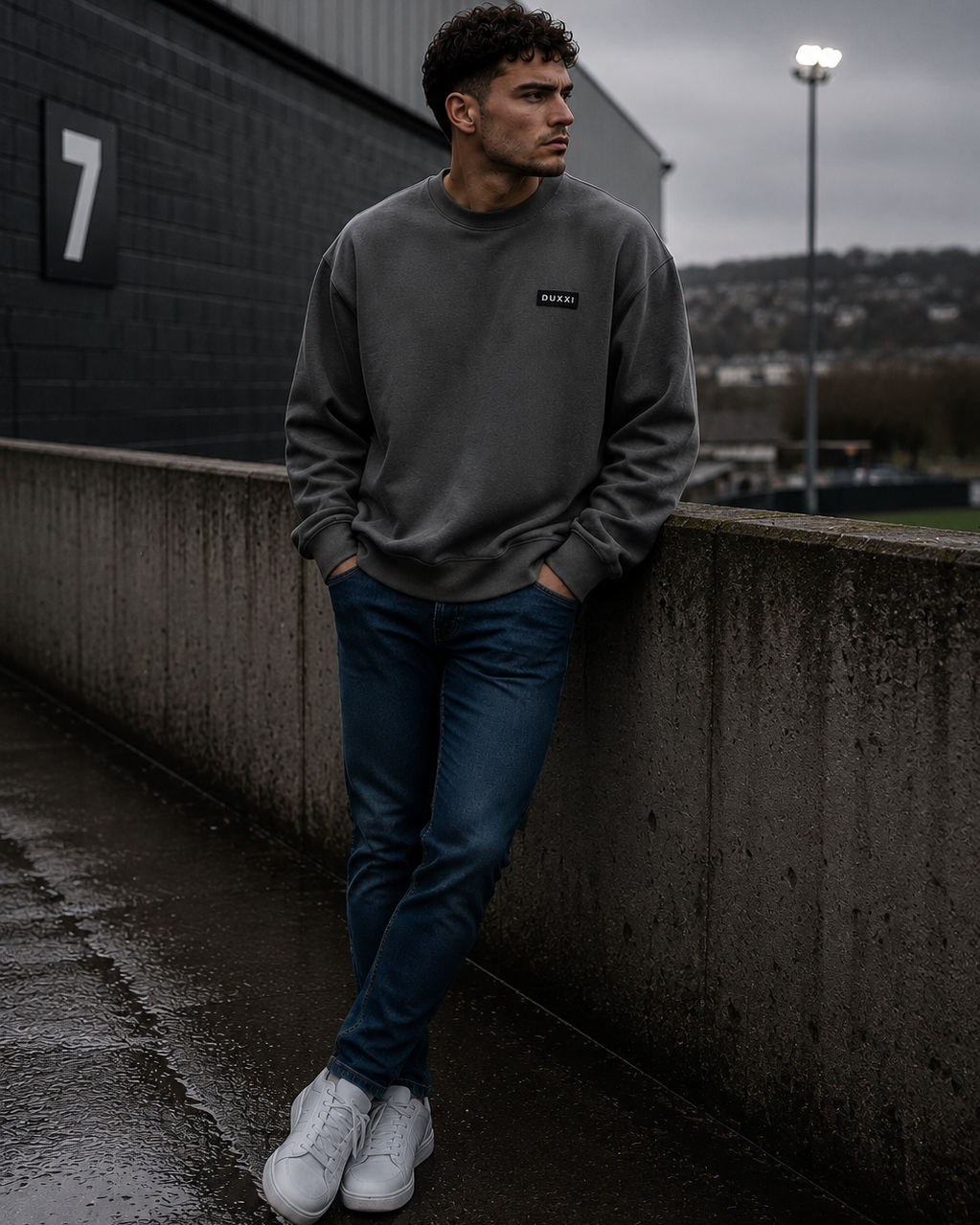Essential Oversized Sweatshirt – Charcoal